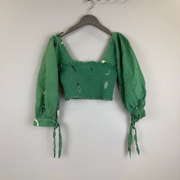 CAPULET Gracia Smocked Crop Top 🩶 - Picture 7 of 11